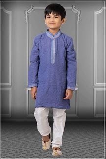 Picture of Magnificent Purple Colored Designer Kids wear