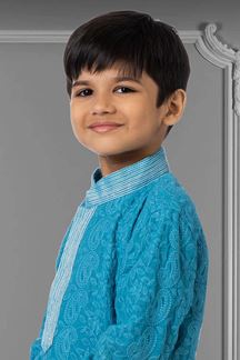 Picture of Fashionable Blue Colored Designer Kids wear