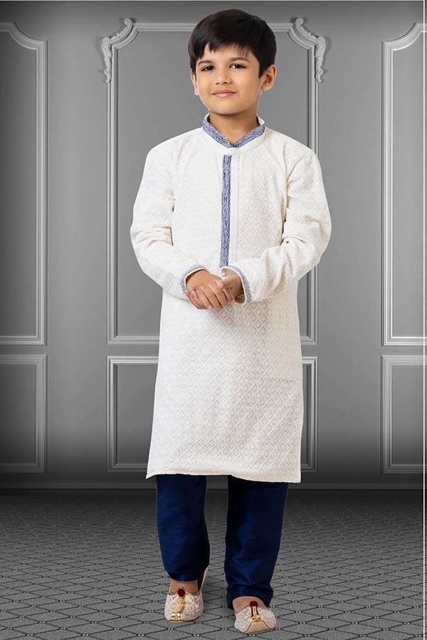 Picture of Exuberant White Colored Designer Kids wear