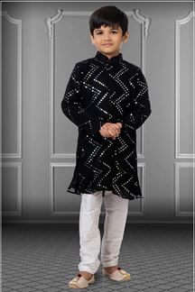 Picture of Charming Black Colored Designer Kids wear