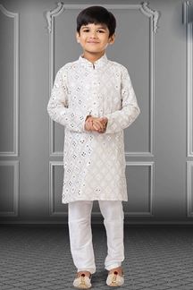 Picture of Impressive White Colored Designer Kids wear