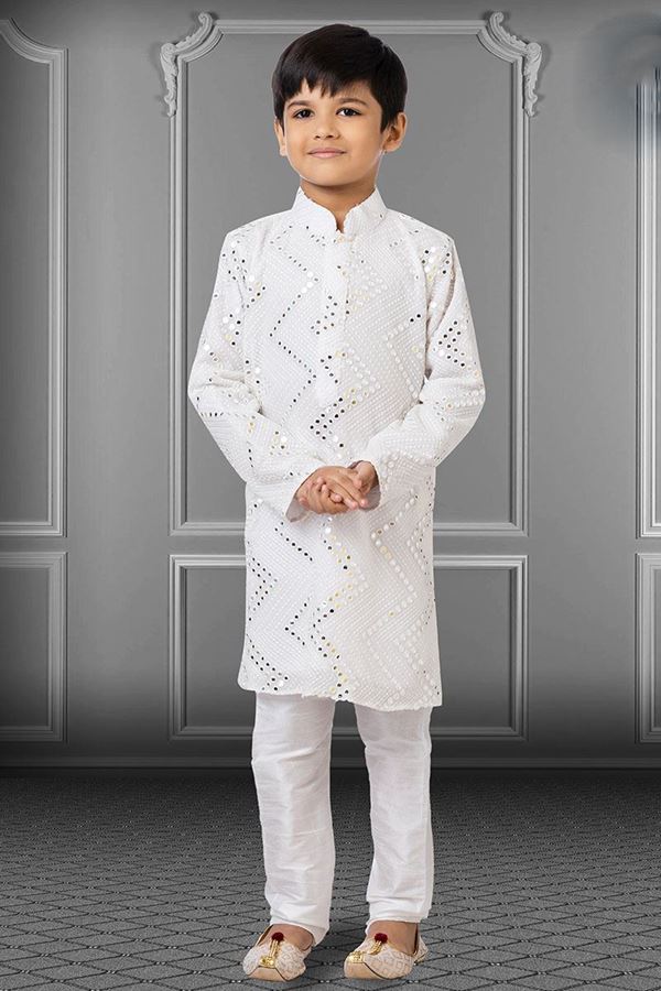 Picture of Splendid White Colored Designer Kids wear