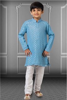 Picture of Spectacular Blue Colored Designer Kids wear