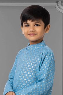 Picture of Spectacular Blue Colored Designer Kids wear