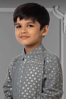 Picture of Captivating Grey Colored Designer Kids wear