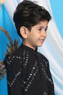 Picture of Attractive Black Colored Designer Kids wear