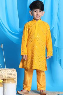 Picture of Dashing Mustard Colored Designer Kids wear