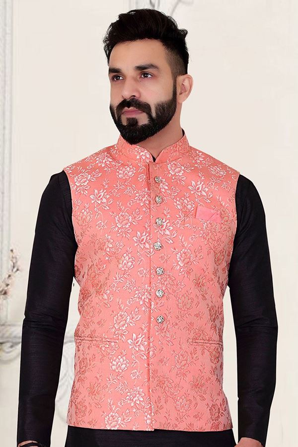 Picture of  Exuberant Pink Colored Designer Menswear Jacket