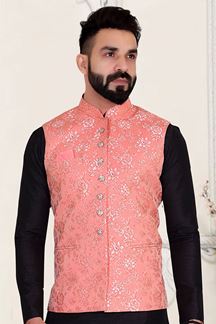 Picture of  Exuberant Pink Colored Designer Menswear Jacket