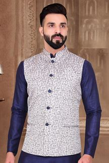 Picture of  Stylish Grey Colored Designer Menswear Jacket