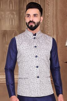 Picture of  Stylish Grey Colored Designer Menswear Jacket