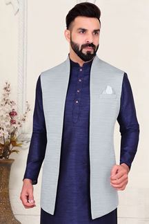 Picture of  Fancy Grey Colored Designer Men's Wear Jacket