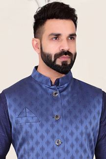 Picture of  Magnificent Blue Colored Designer Men's Wear Jacket