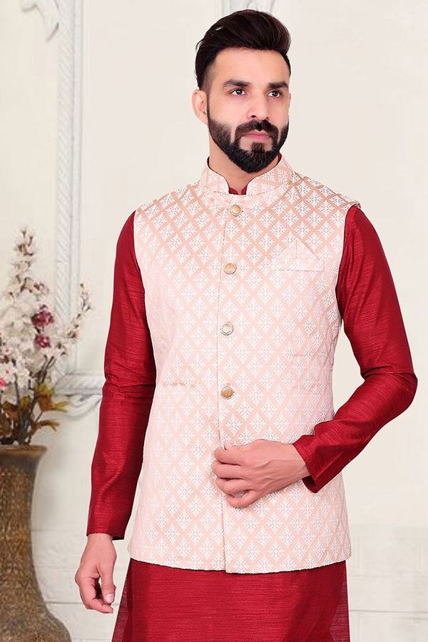 Picture of  Fashionable Pink Colored Designer Men's Wear Jacket