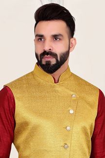 Picture of  Appealing Mustard Colored Designer Men's Wear Jacket