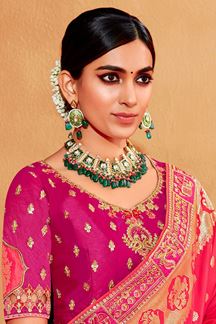 Picture of  Magnificent Pink Colored Designer Saree