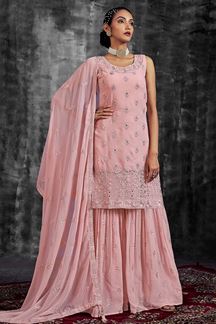 Picture of Surreal Pink Colored Designer Suit
