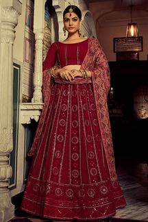 Picture of SplendidPink Colored Designer Lehenga Choli