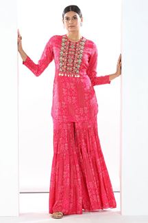 Picture of  Charming Pink Colored Designer Suit