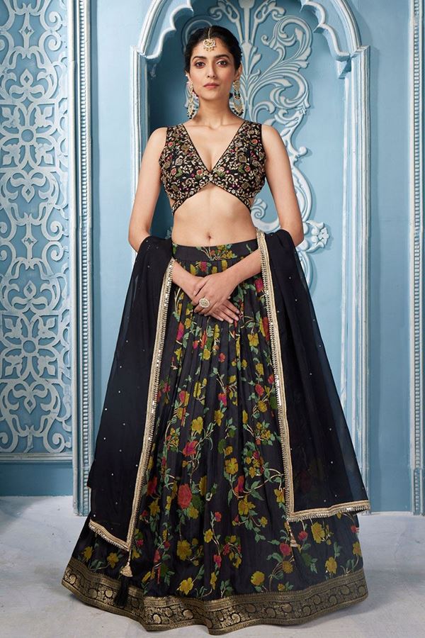 Picture of Appealing Black Colored Designer Lehenga Choli