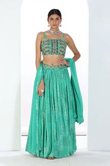 Picture of Impressive Green Colored Designer Lehenga Choli