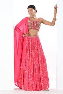 Picture of Impressive Pink Colored Designer Lehenga Choli