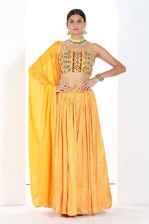 Picture of Impressive Yellow Colored Designer Lehenga Choli