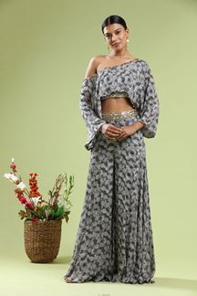 Picture of Irresistible Black and Grey Colored Designer Suit