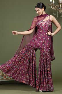 Picture of Gorgeous Maroon Colored Designer Suit