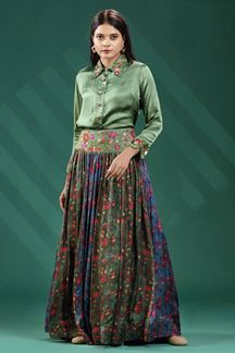 Picture of Delightful Green Colored Designer Lehenga Choli