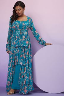 Picture of Aesthetic Sky Blue Colored Designer Suit
