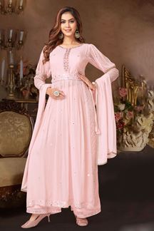Picture of Divine Pink Colored Designer Suit