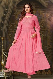 Picture of Awesome Pink Colored Designer Suit
