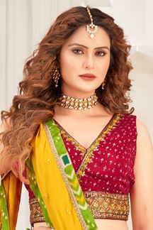 Picture of Impressive Multi Colored Designer Lehenga Choli