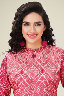 Picture of Marvelous Pink Colored Designer Kurti