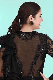 Picture of Glamorous Black Colored Designer Gown