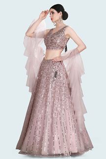 Picture of Magnificent Baby Pink Colored Designer Lehenga Choli