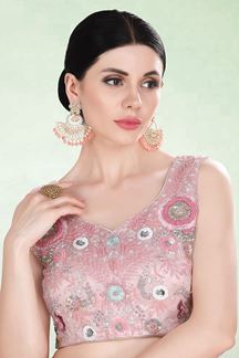 Picture of Divine Baby Pink Colored Designer Lehenga Choli