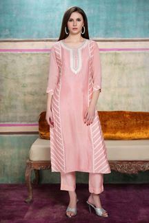 Picture of Delightful Peach Colored Designer Kurti