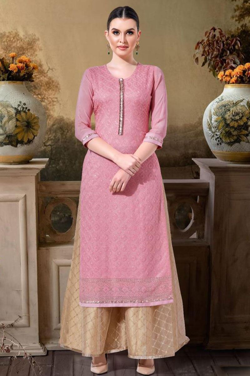 Light Pink Fabclub Cotton Flex Solid Plain Front Slit Straight Women Kurta  at Rs 279/piece | Plain Cotton Kurti in Ahmedabad | ID: 23992833312