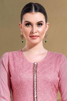 Picture of Creative Pink Colored Designer Kurti