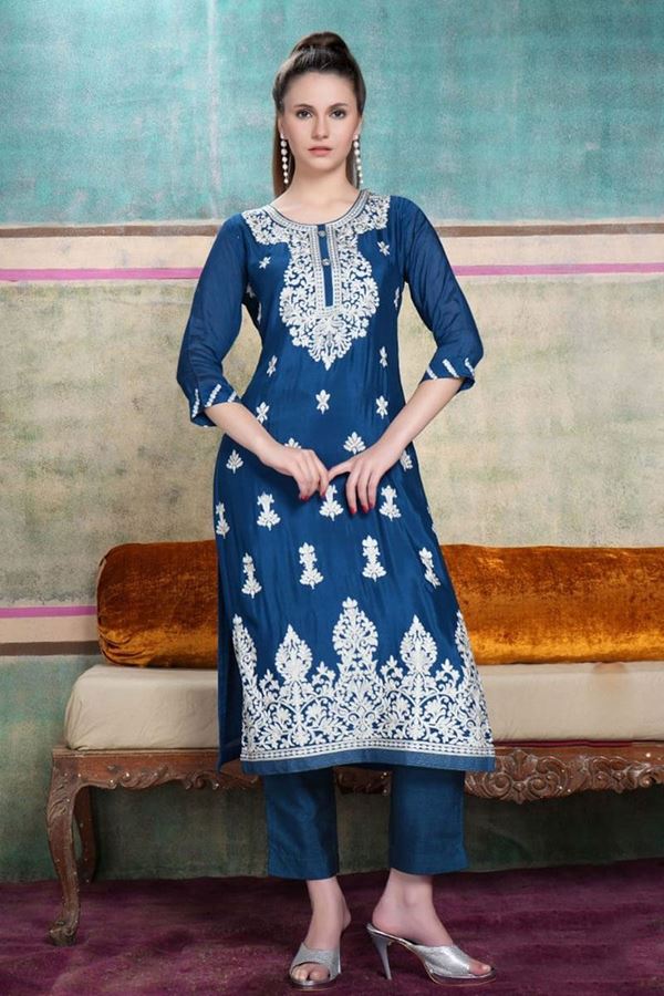 Picture of Irresistible Blue Colored Designer Kurti