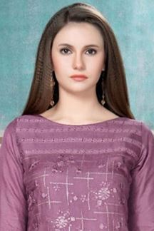Picture of Flawless Onion Colored Designer Kurti