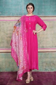 Picture of Fashionable Pink Colored Designer Suit