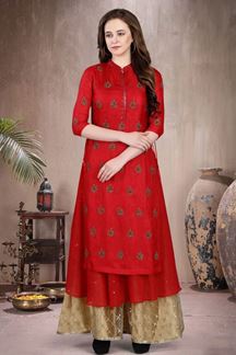 Picture of AppealingRed Colored Designer Kurti 