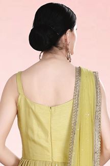 Picture of Marvelous Yellow Colored Designer Anarkali Suit