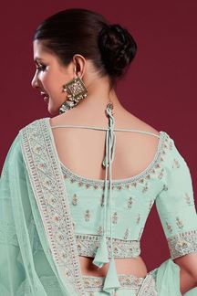 Picture of Magnificent Turquoise Colored Designer Lehenga Choli