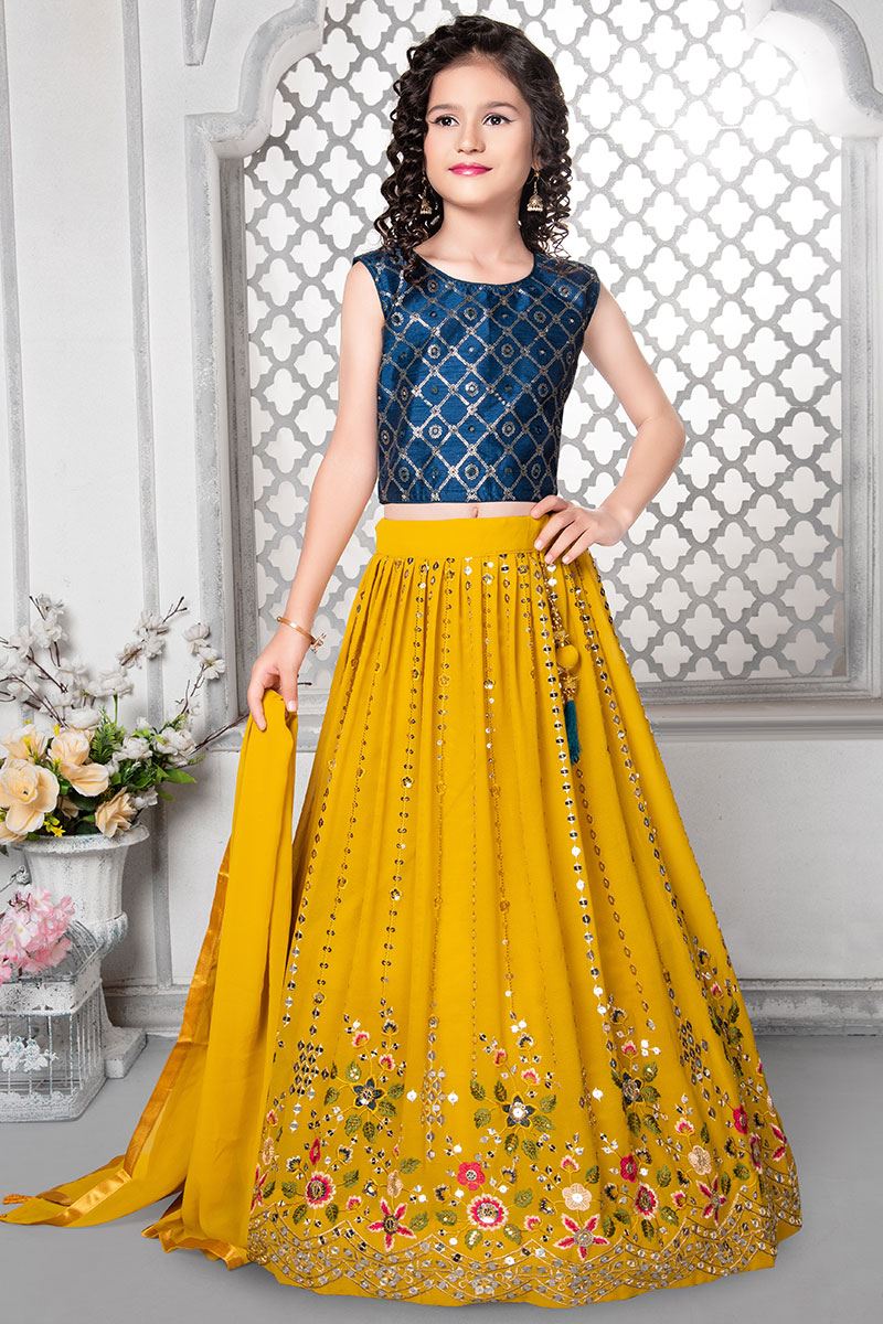Baby Lehenga Dress | Maharani Designer Boutique-gemektower.com.vn