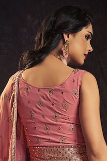 Picture of Glamorous Pink Colored Designer Gown