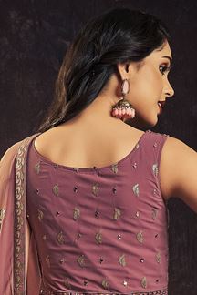 Picture of Attractive Mauve Colored Designer Gown